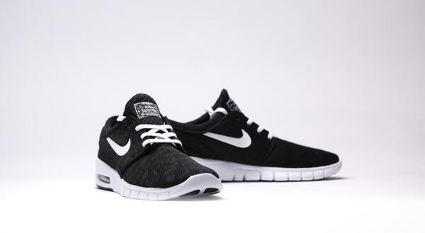 Nike sb janoski air max black & camo mesh skate shoes best sale